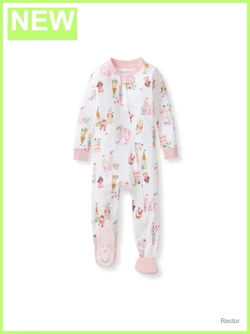Organic Cotton Snug Fit Footed Sleeper Pajamas Zip Front